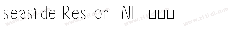 seaside Restort NF字体转换